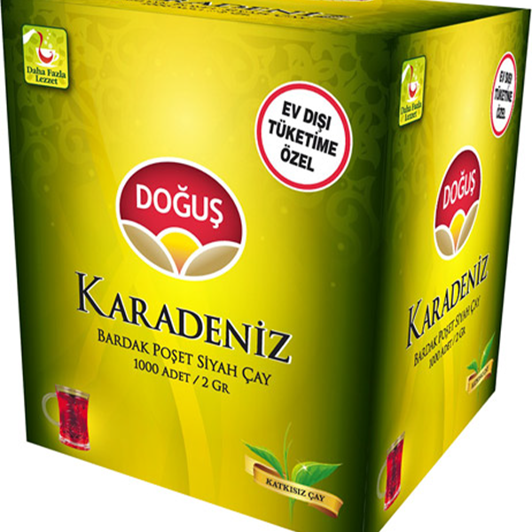 DOĞUŞ KARADENİZ BARDAK POŞET ÇAY 1000 Lİ KOLİ 2 GR